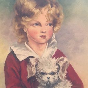 Antique Florence Rolen original oil painting